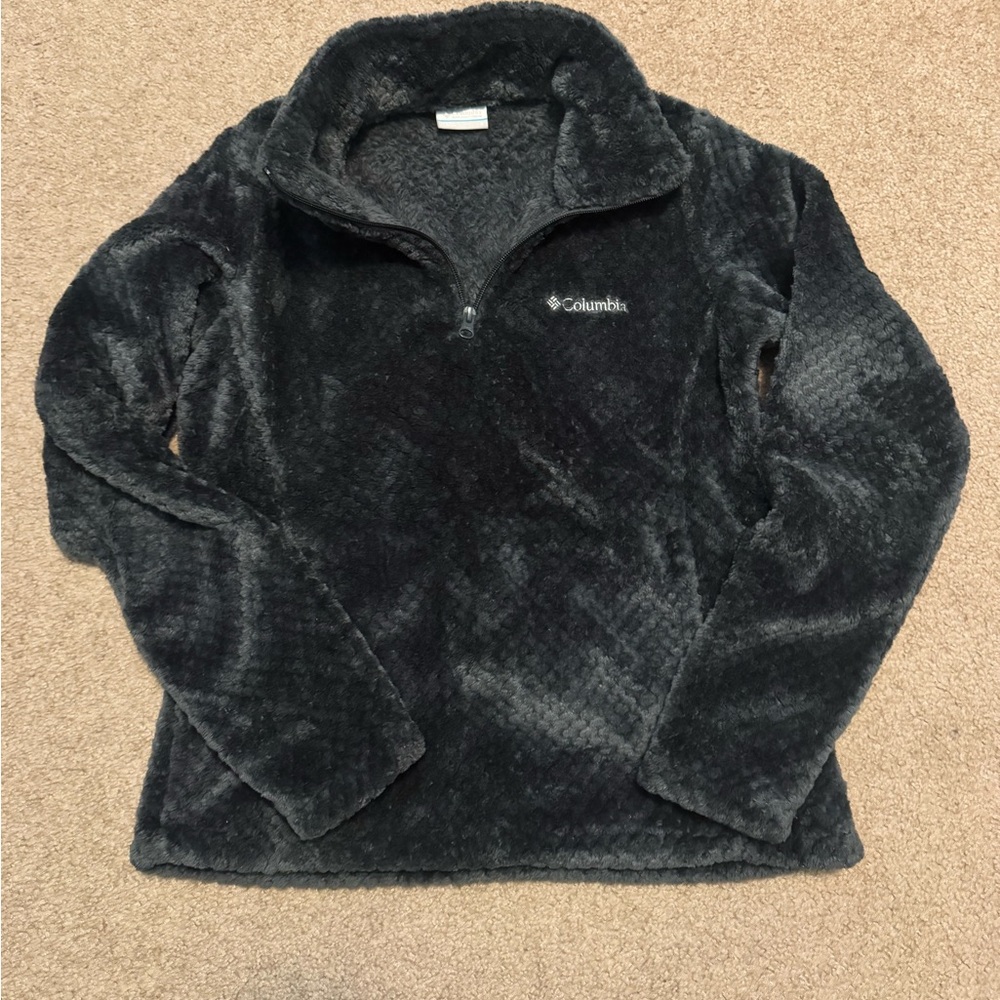 Columbia Charcoal Fleece Quarter-Zip Pullover